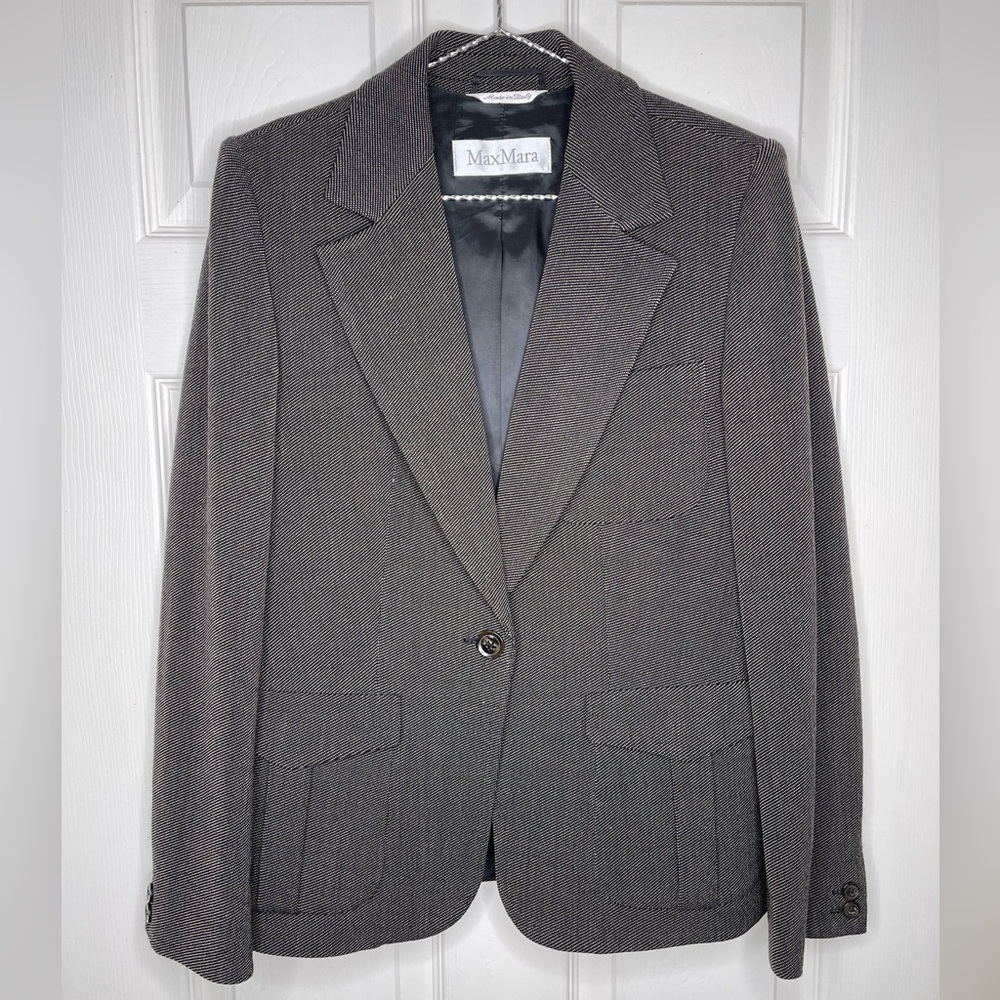 MAX MARA Wool Rich Blend Blazer | Made in Italy